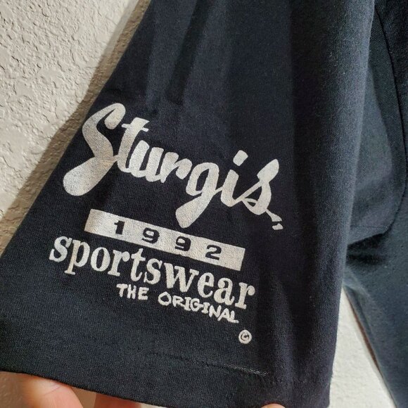 VTG 1992 Black Hills Rally & Races 52nd T-Shirt XL Sturgis Motorcycle Rally USA - Picture 5 of 9